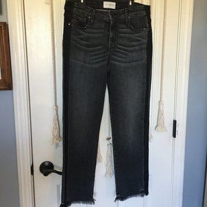 LN PS Parker Smith Straight Wide Leg Fray Bottom Cropped Jeans 27